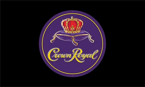 Crown Royal Flag-3x5 FT Banner-100% polyester-2 Metal Grommets by flagsshop