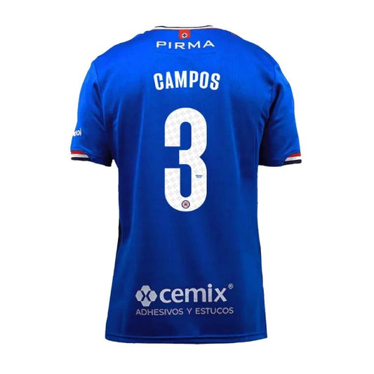 Cruz Azul 2025-26 Home CAMPOS 3 Jersey – Blue by Soccer Jersey