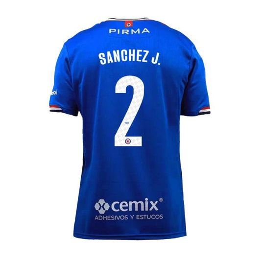 Cruz Azul 2025-26 Home SANCHEZ J. 2 Jersey – Blue by Soccer Jersey