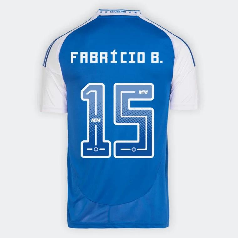 Cruzeiro FABRICIO B. 15 Home 2025-26 Jersey – Blue by Soccer Jersey