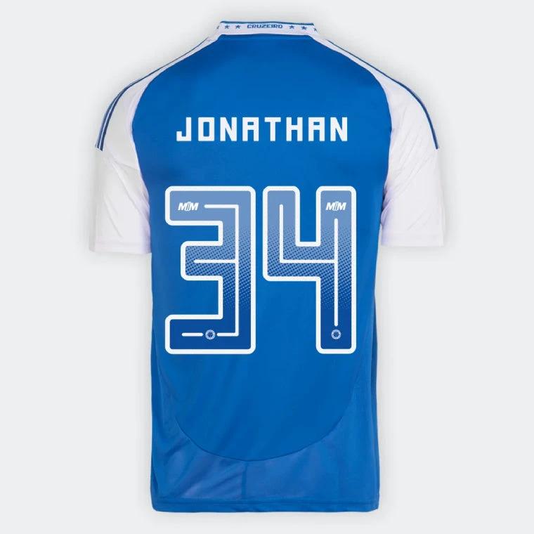 Cruzeiro JONATHAN 34 Home 2025-26 Jersey – Blue by Soccer Jersey