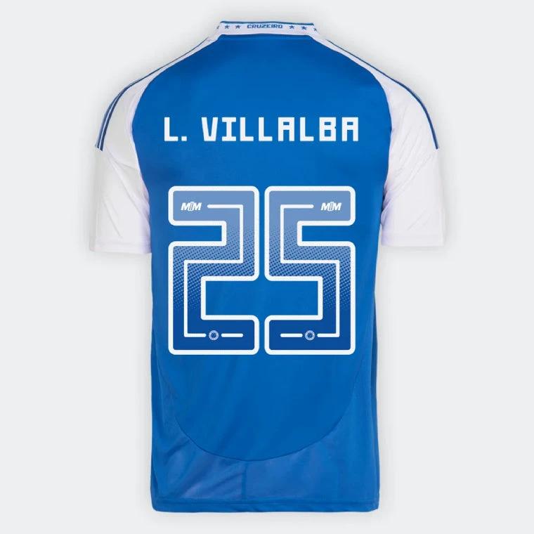 Cruzeiro L. VILLALBA 25 Home 2025-26 Jersey – Blue by Soccer Jersey