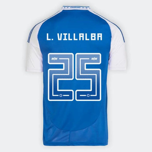 Cruzeiro L. VILLALBA 25 Home 2025-26 Jersey – Blue by Soccer Jersey