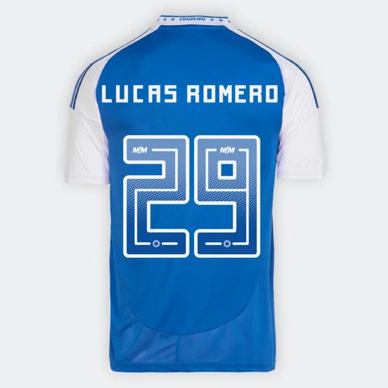 Cruzeiro LUCAS ROMERO 29 Home 2025-26 Jersey – Blue by Soccer Jersey