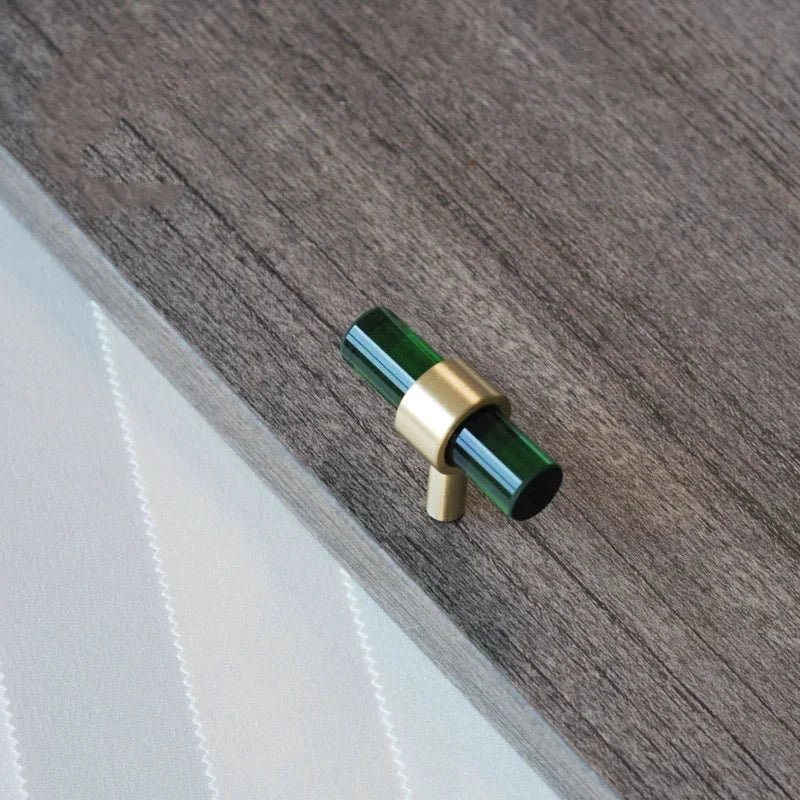 Crystal Cabinet Drawer Handle and Door Knob Small T Bar Handle by Bowlift