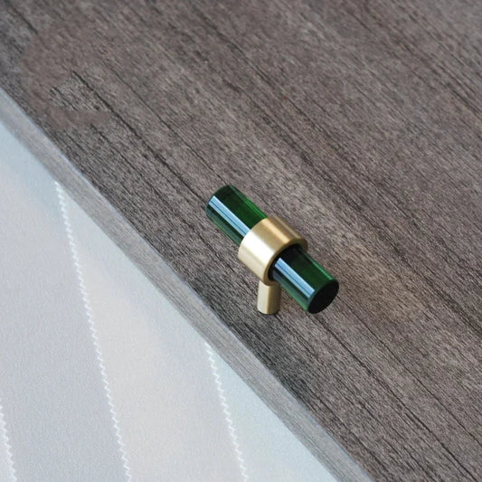 Crystal Cabinet Drawer Handle and Door Knob Small T Bar Handle by Bowlift