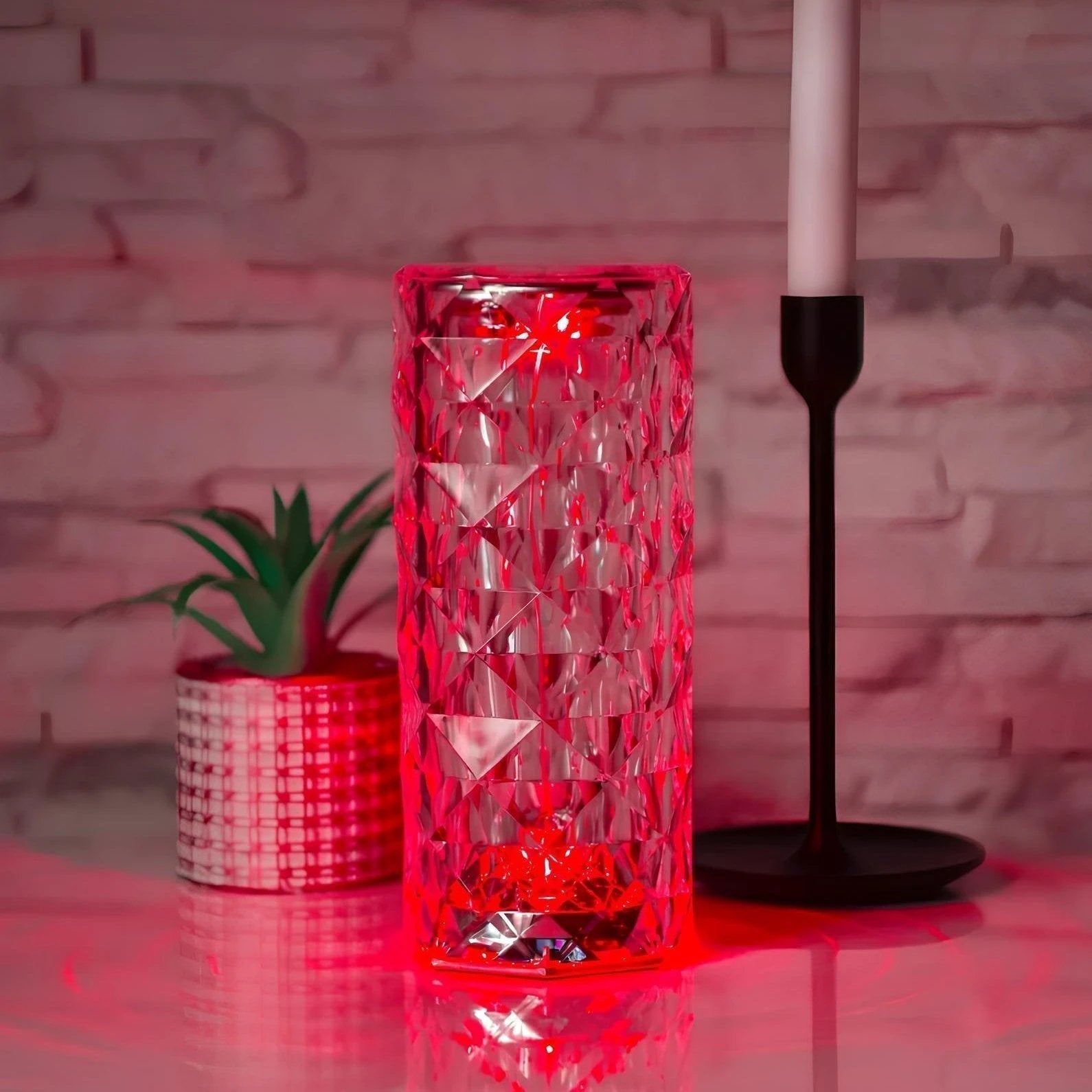 Crystal Table Lamp with Touch Control - Aurora by BowLift