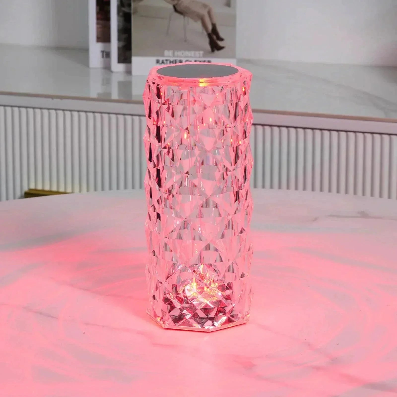 Crystal Table Lamp with Touch Control - Aurora by BowLift