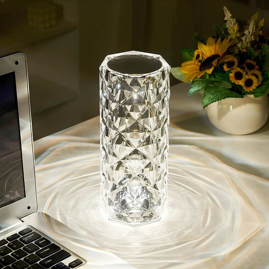 Crystal Table Lamp with Touch Control - Aurora by BowLift