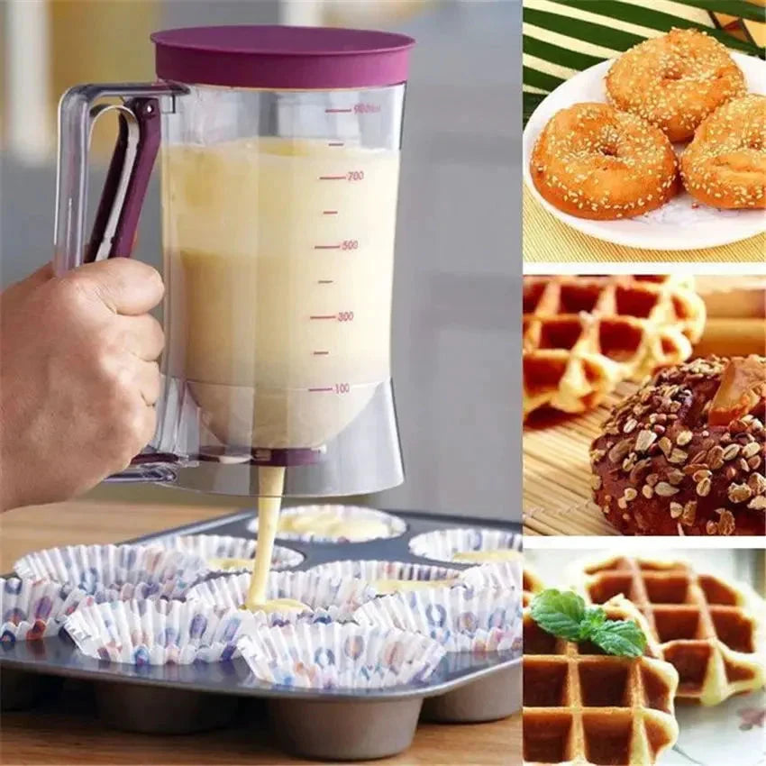 Cupcake Pancake Cookies Cream Dispenser Cake Mix Jug Baking Essentials by Bowlift