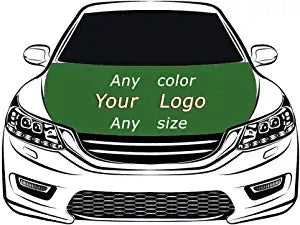 Custom Car Hood Cover Flag ,Engine Banner,your color,your logo,your size,100% Polyester Elastic Fabrics Can be Washed by flagsshop