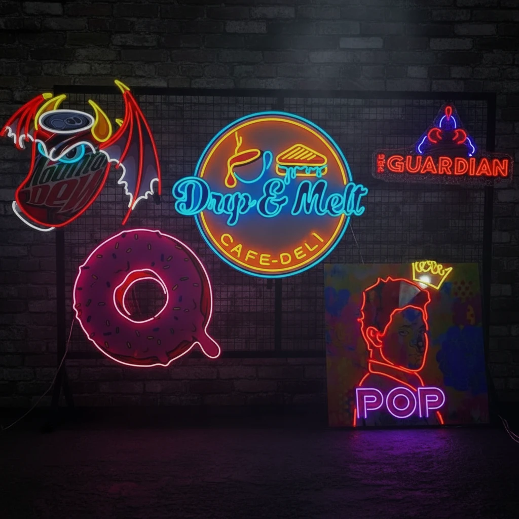Custom Logo Neon Sign UV Print Neon Sign by Neonchics