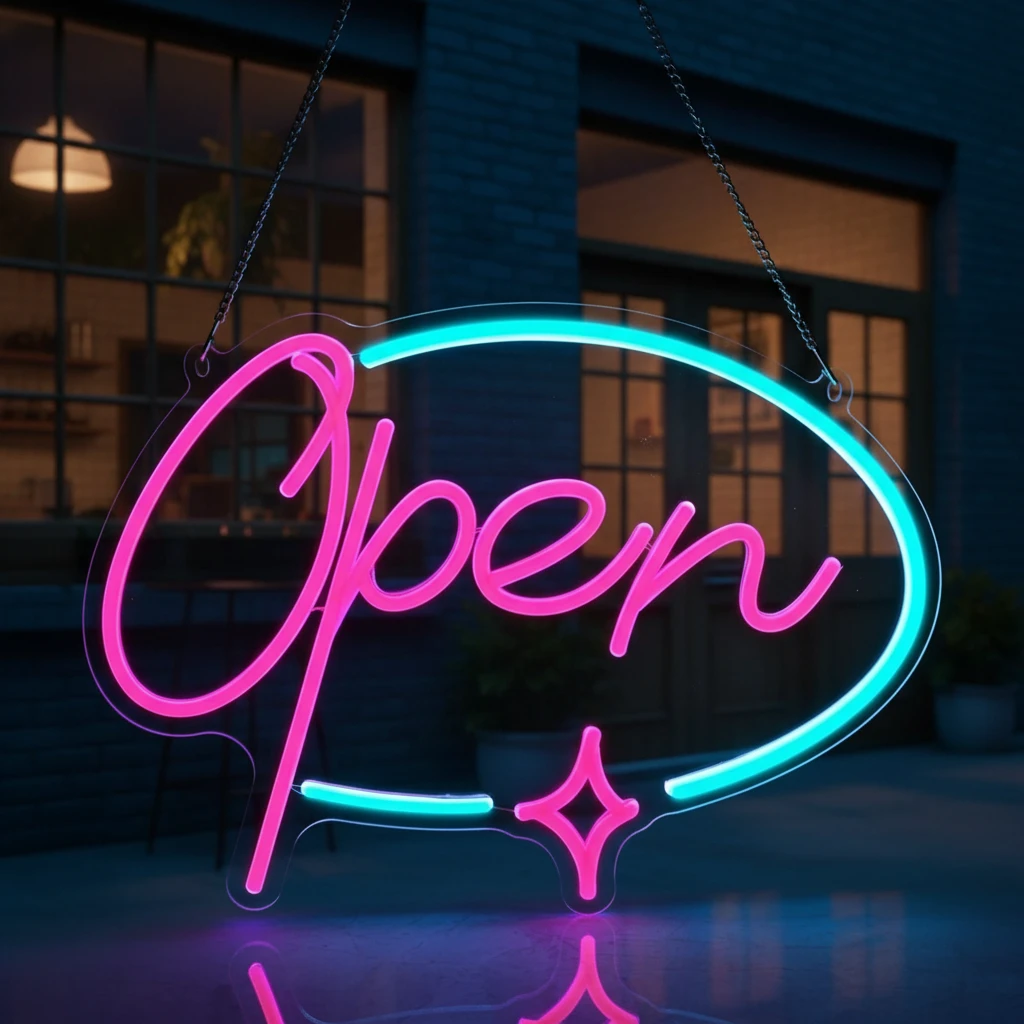 Neon Open Sign for Business Acrylic Led Open Sign by Neonchics