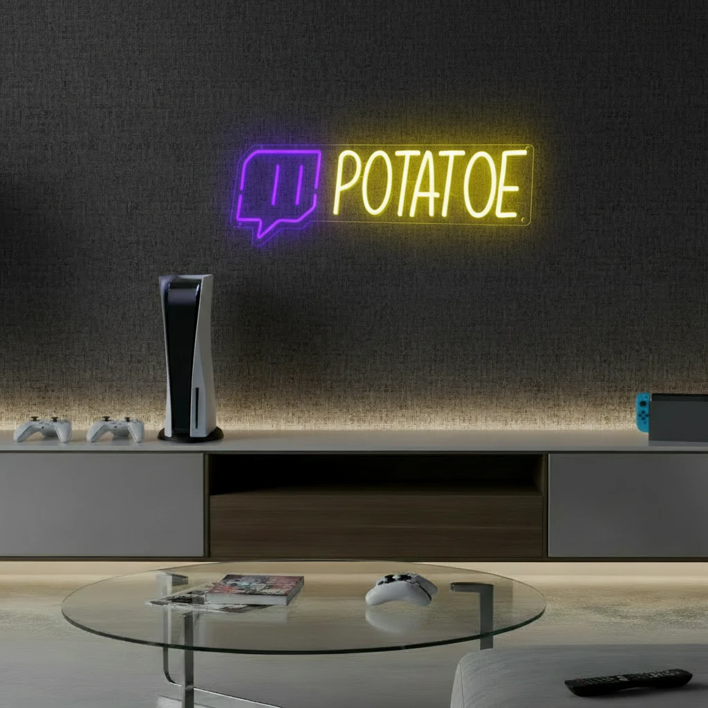 Custom Twitch Username Led Neon Sign Gaming Room Neon Sign by Neonchics