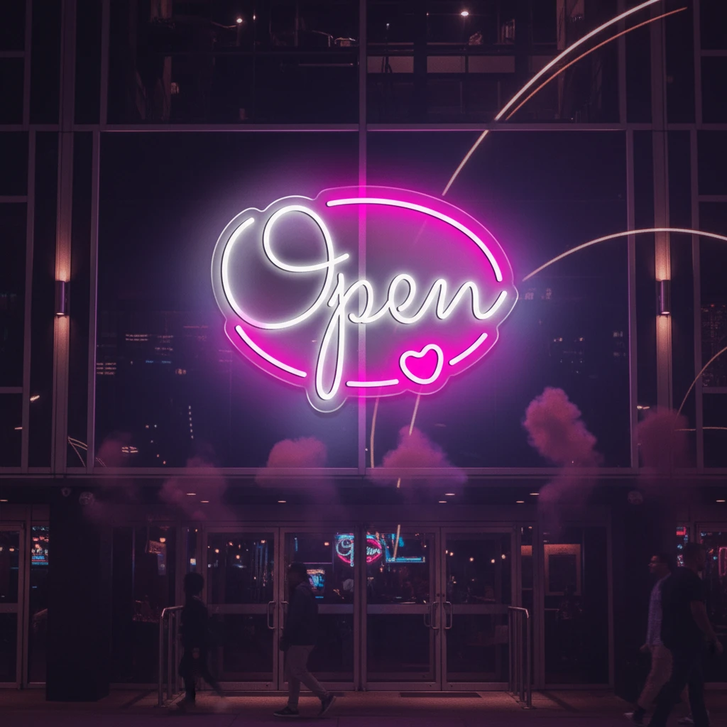 Open Neon Sign for Business Led Neon Sign by Neonchics