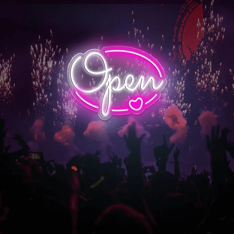Open Neon Sign for Business Led Neon Sign by Neonchics
