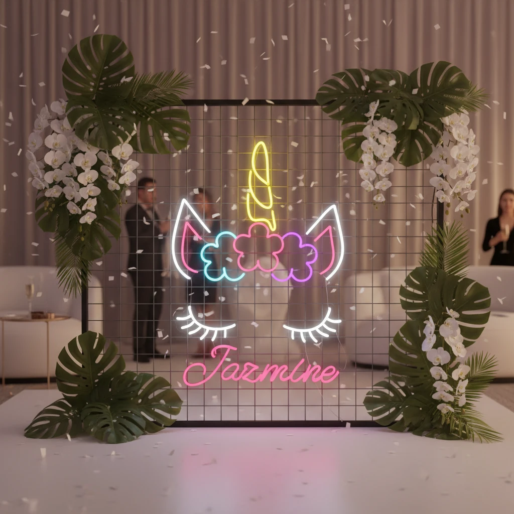 Personalized Cool Unicorn Led Sign Unique Gift by Neonchics
