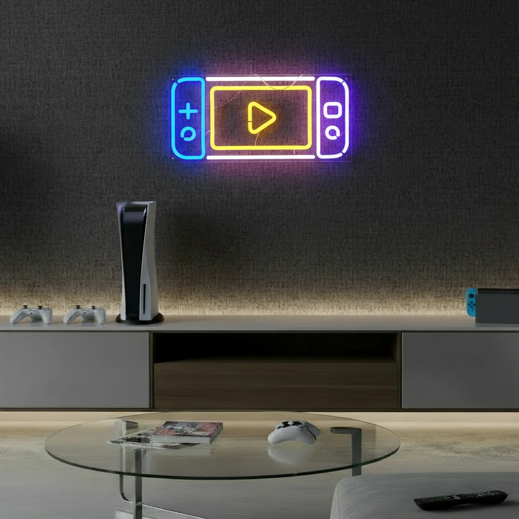 Game Switch Neon Sign For Gaming Room Decor by Neonchics