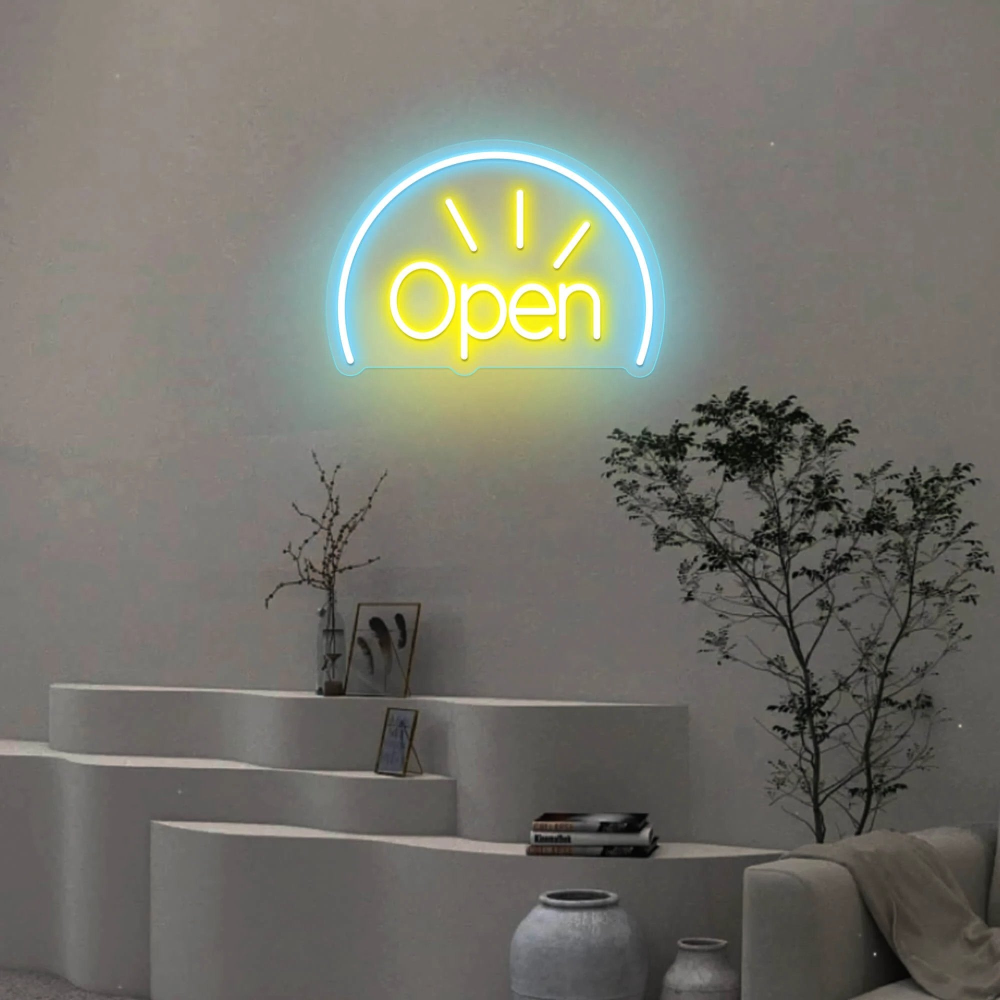 Open Neon Sign Shop&Bar Open Led Sign by Neonchics