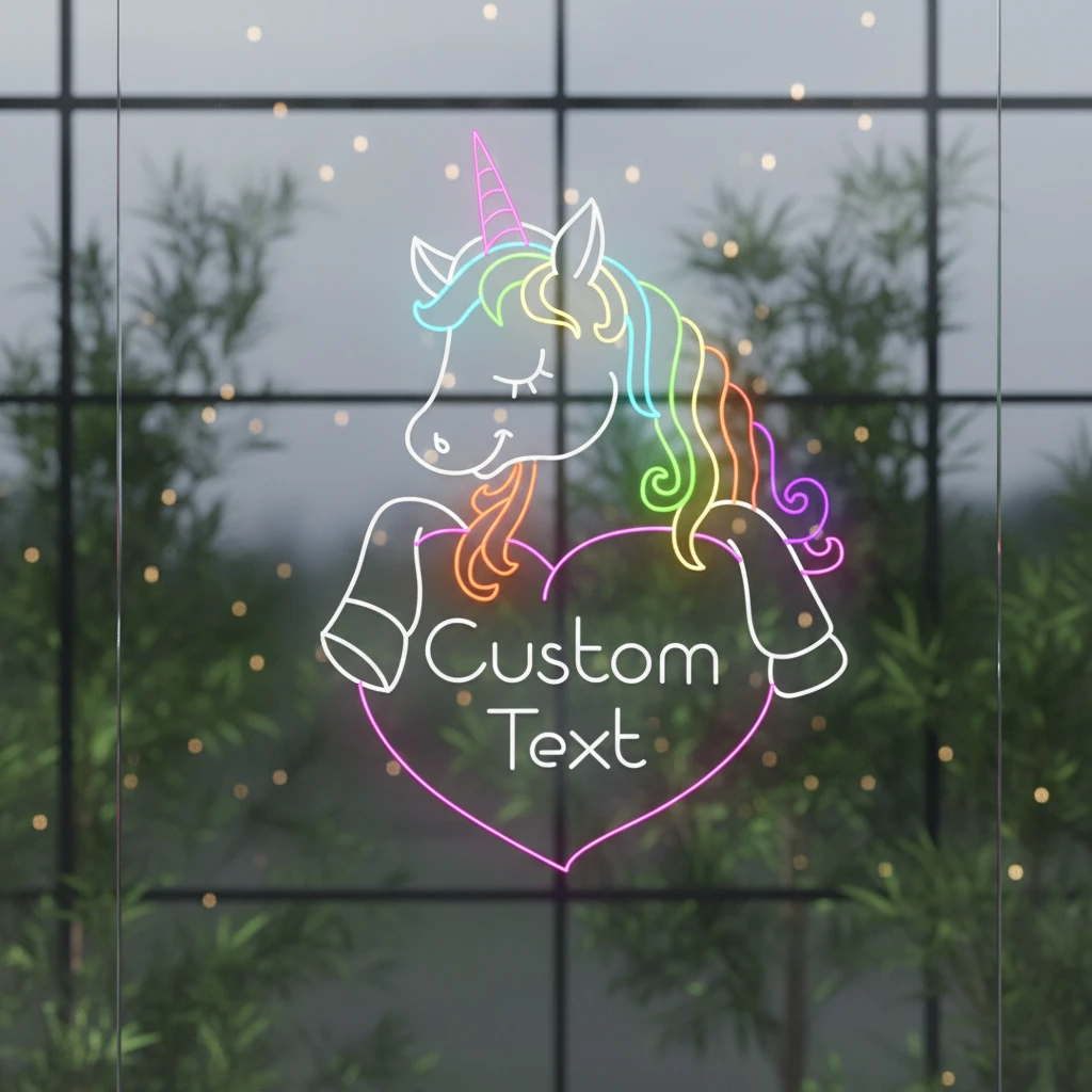 Personalized Unicorn LED Neon Sign Wall&Party Decor by Neonchics