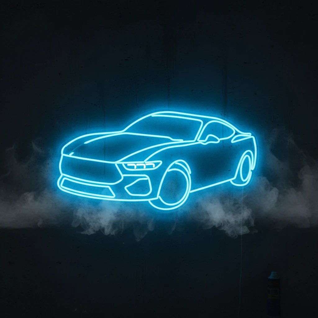 Custom Your Own Car Led Neon Sign Man Gift Garage Wall Decor Sign by Neonchics