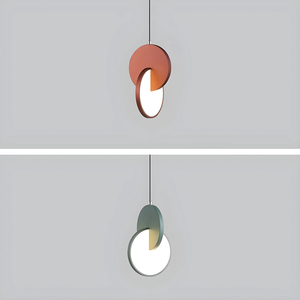 Modern Scandinavian LED Pendant Lamp with Round Frame and Warm Glow Bowlift by Bowlift