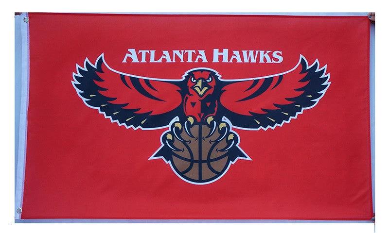 Atlanta Hawks Flag-3x5 FT atl hawks Banner-100% polyester by flagsshop
