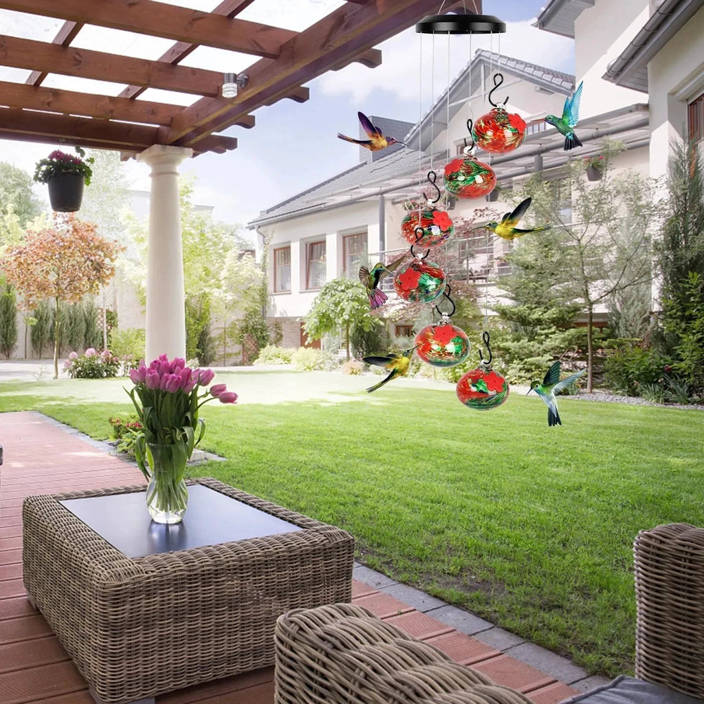 New Charming Wind Chimes Hummingbird feeders Garden Decor by BowLift