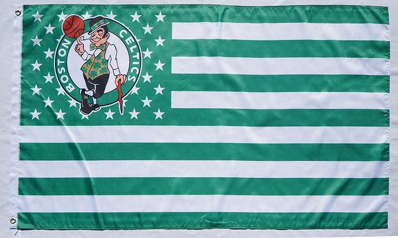 Boston Celtics Flag-3x5FT Banner-100% polyester by flagsshop