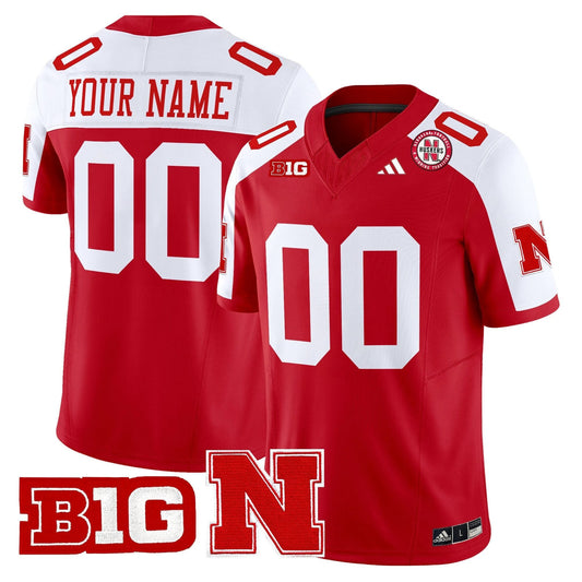 Custom Nebraska Cornhuskers Jersey Name, Number 2025 Stitched Scarlet Alternate by My Store