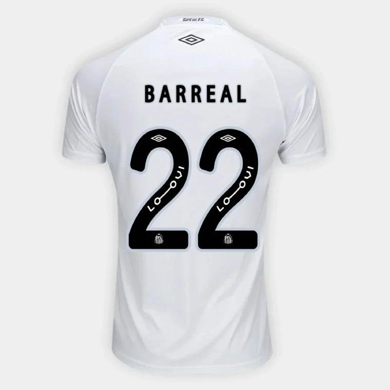 Santos FC BARREAL 22 Home 2025-26 Jersey – White by Soccer Jersey
