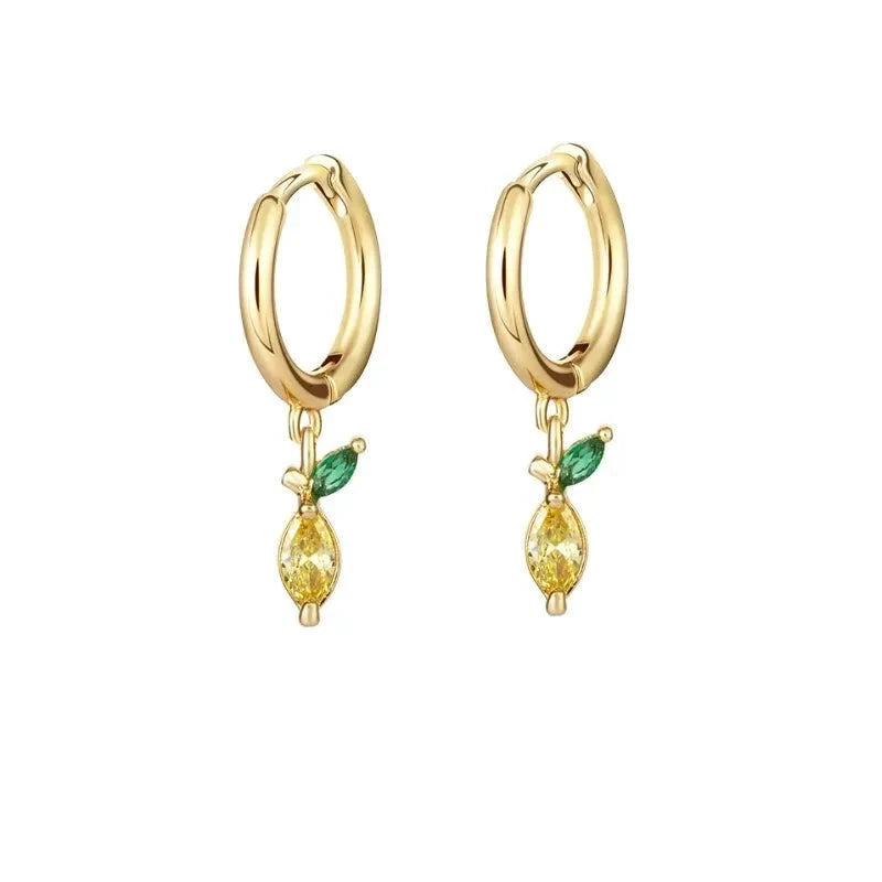 Dainty Fruit Hoop & Stud Earrings by BowLift