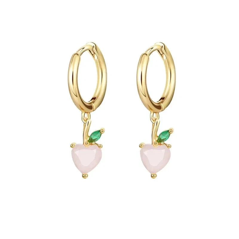 Dainty Fruit Hoop & Stud Earrings by BowLift