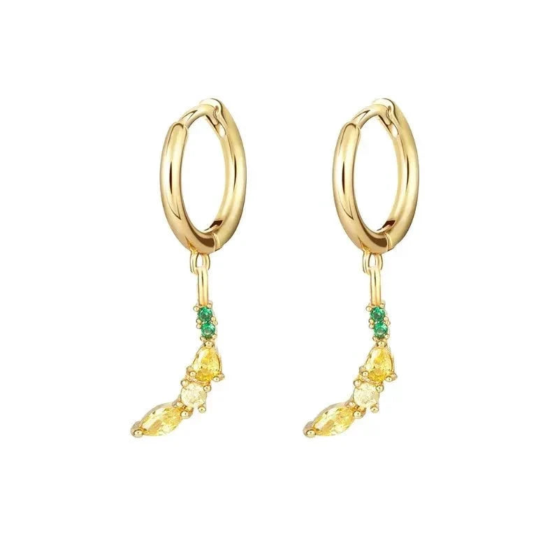 Dainty Fruit Hoop & Stud Earrings by BowLift