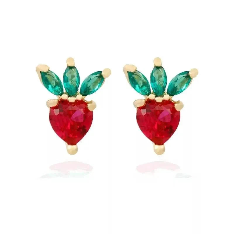 Dainty Fruit Hoop & Stud Earrings by BowLift