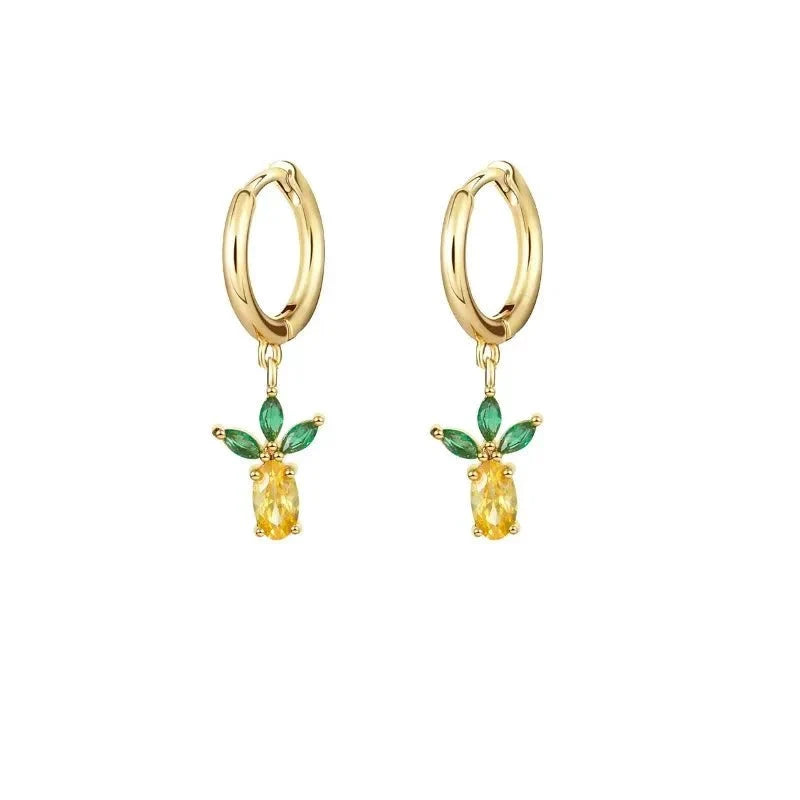 Dainty Fruit Hoop & Stud Earrings by BowLift