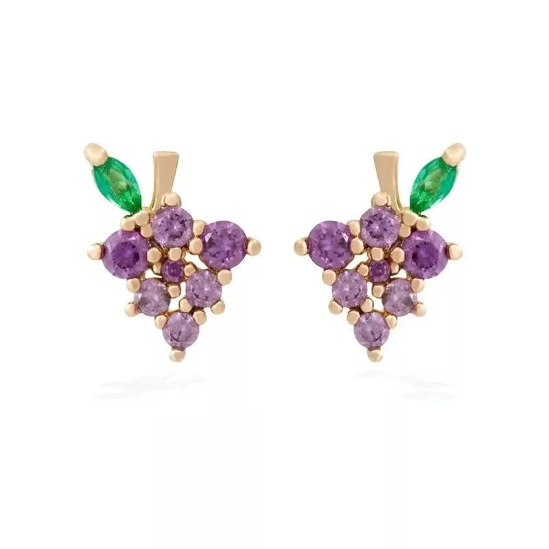 Dainty Fruit Hoop & Stud Earrings by BowLift