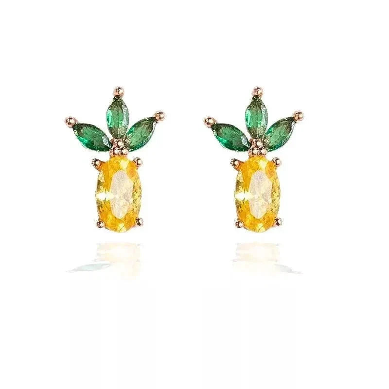 Dainty Fruit Hoop & Stud Earrings by BowLift