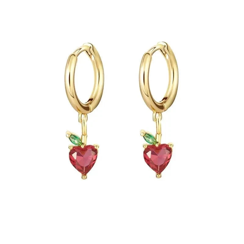 Dainty Fruit Hoop & Stud Earrings by BowLift