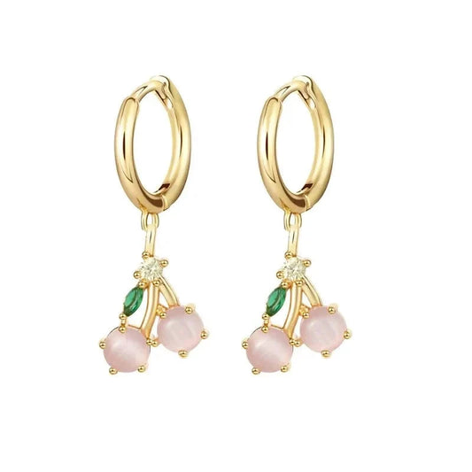 Dainty Fruit Hoop & Stud Earrings by BowLift