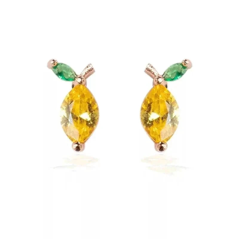 Dainty Fruit Hoop & Stud Earrings by BowLift