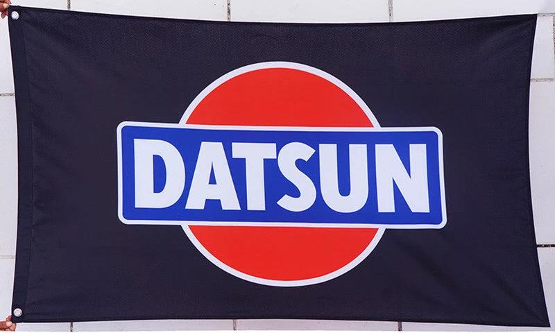 Checkered Datsun Flag-3x5ft Banner-100% polyester by flagsshop