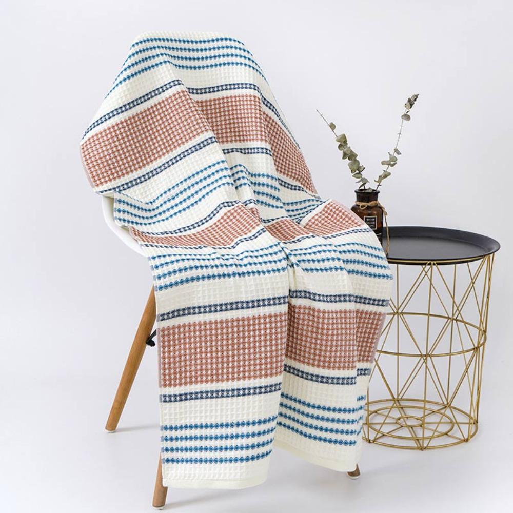 Colorblock Striped Cotton Bath Towel by Casa & Beyond