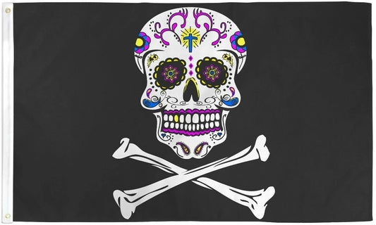dia de muertos flag - Day of the Dead 3x5 FT Banner-Sugar Skull Flag Dia De Los Muertos by flagsshop