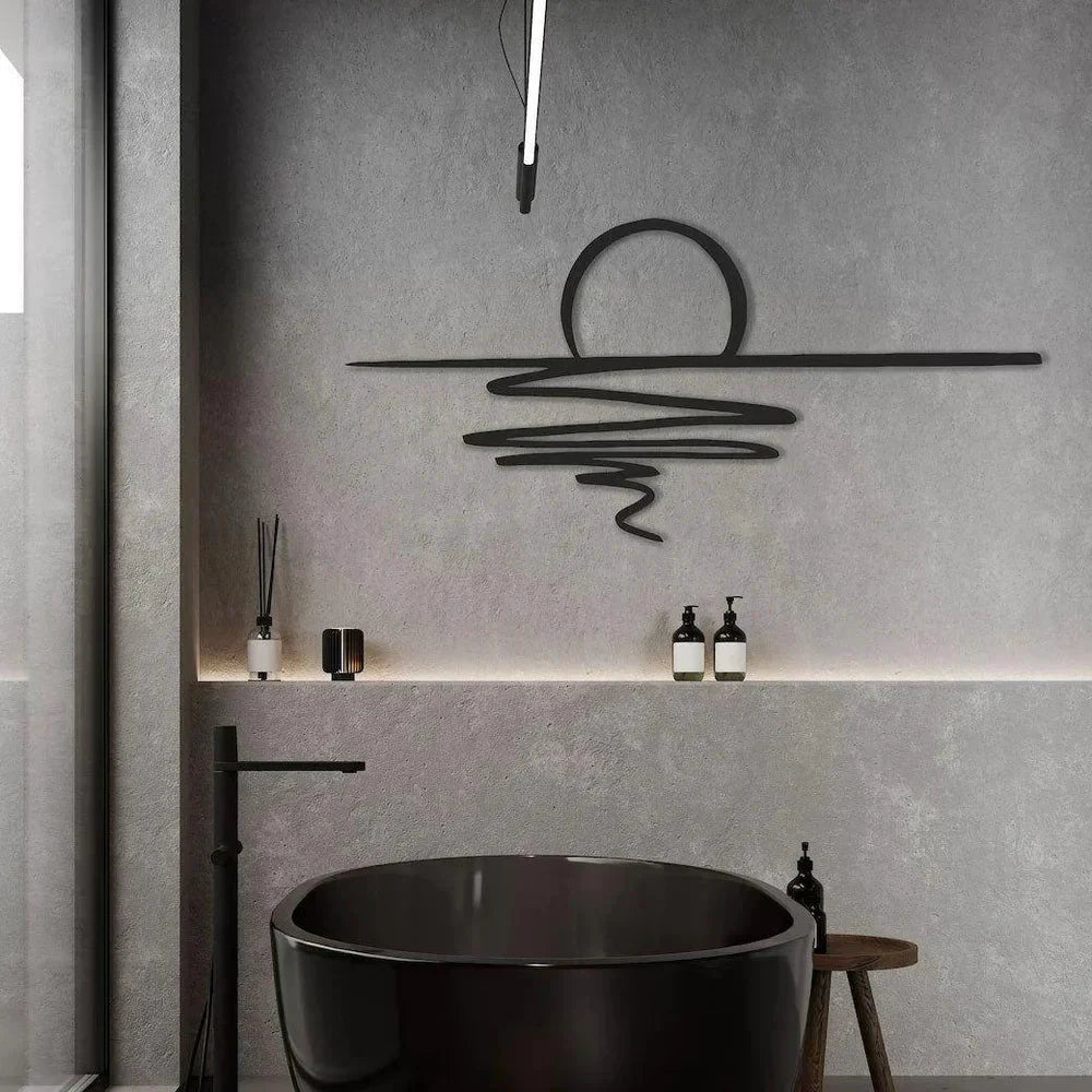 CurlMist - Modern Minimalist Wall Art Bowlift by Bowlift