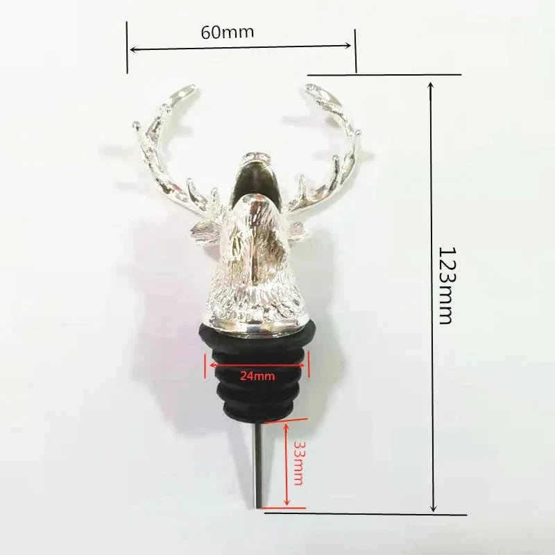 Decorative Head Wine Pourer Wine Pour Spout Stopper Bar Accessories by Bowlift
