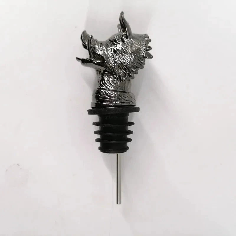 Decorative Head Wine Pourer Wine Pour Spout Stopper Bar Accessories by Bowlift
