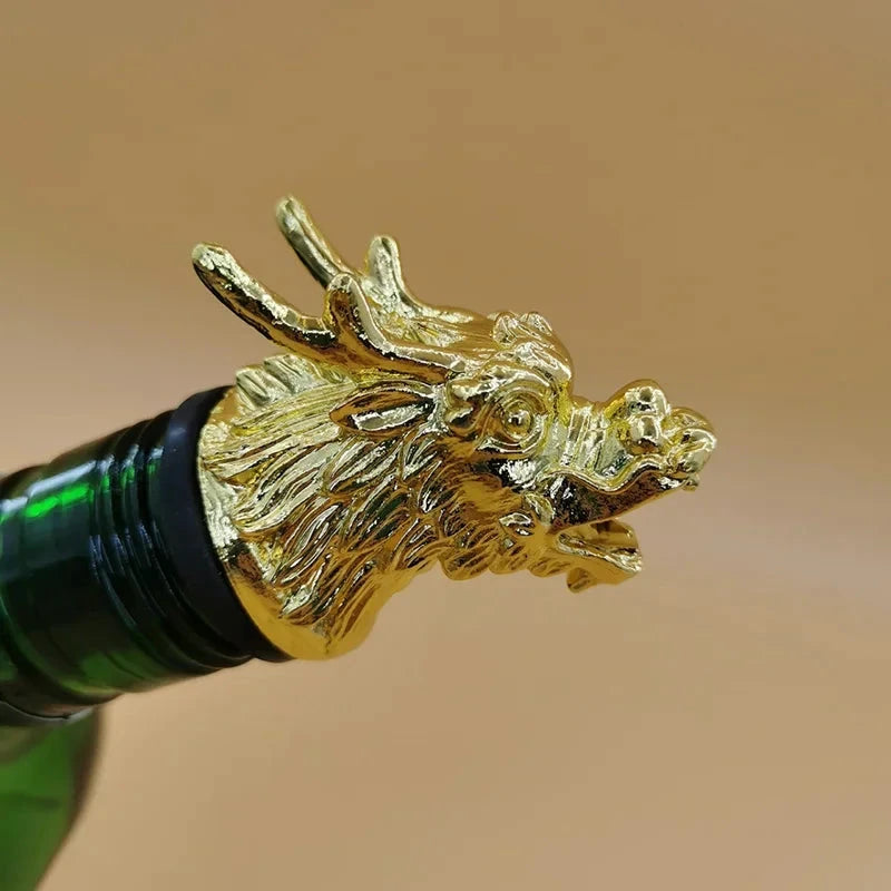Decorative Head Wine Pourer Wine Pour Spout Stopper Bar Accessories by Bowlift