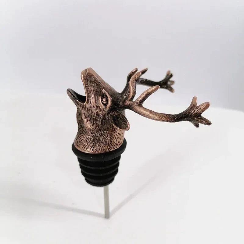 Decorative Head Wine Pourer Wine Pour Spout Stopper Bar Accessories by Bowlift