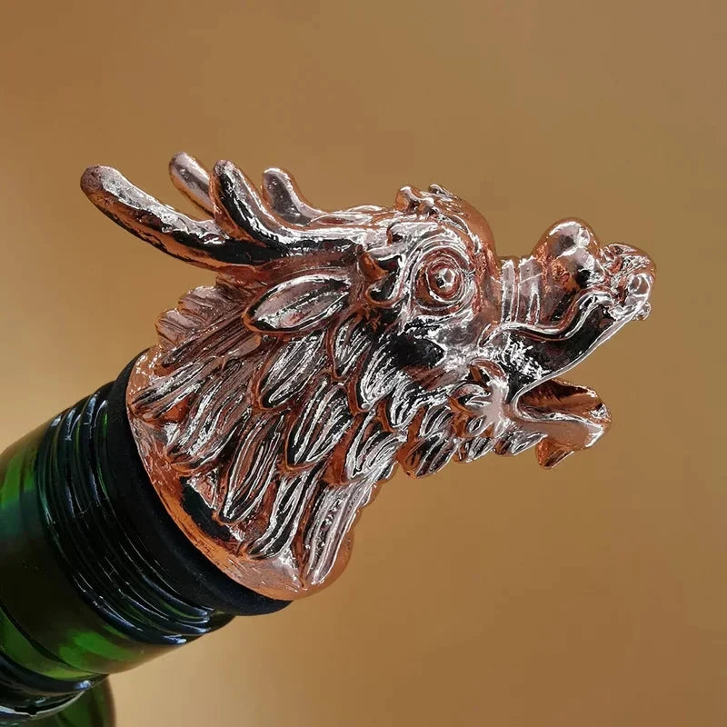 Decorative Head Wine Pourer Wine Pour Spout Stopper Bar Accessories by Bowlift